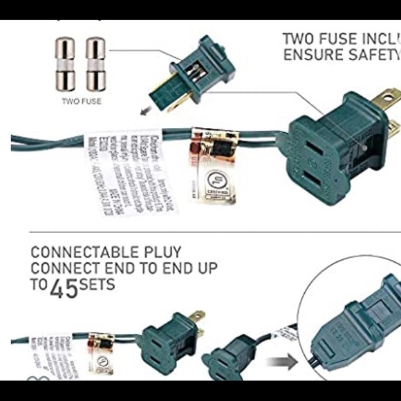 Red string lights 33 ft - Picture 3 of 3